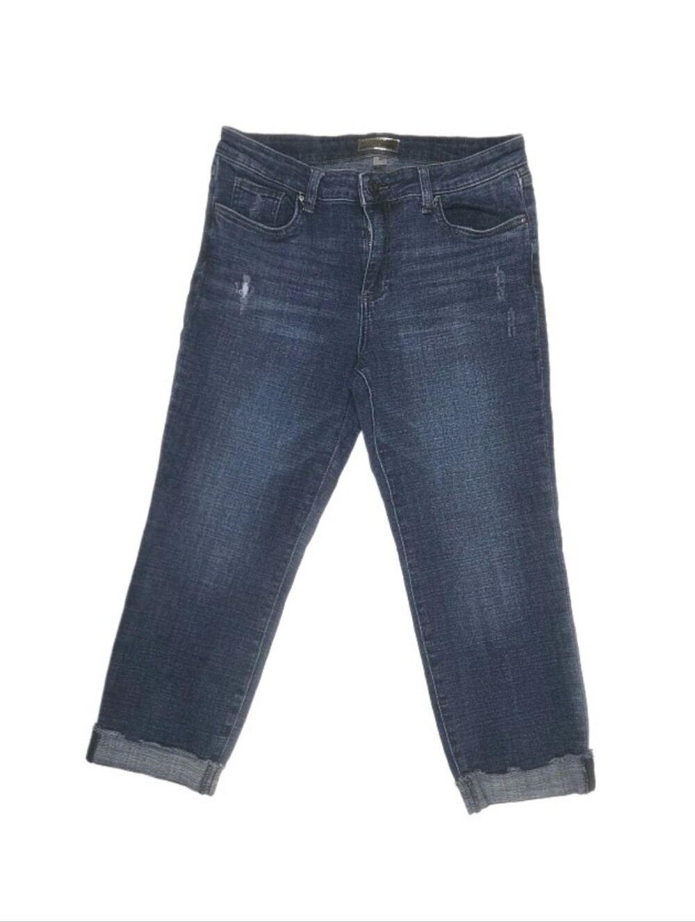 Kut From The Kloth Amy Crop Straight Jeans Size 10 Distressed Laid Back Coastal